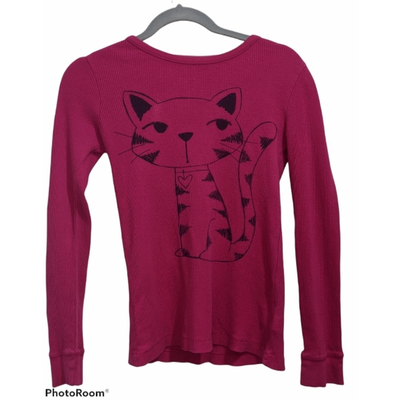 5/$25 Old Navy Girls Pink Thermal Top Size XL - Picture 1 of 2